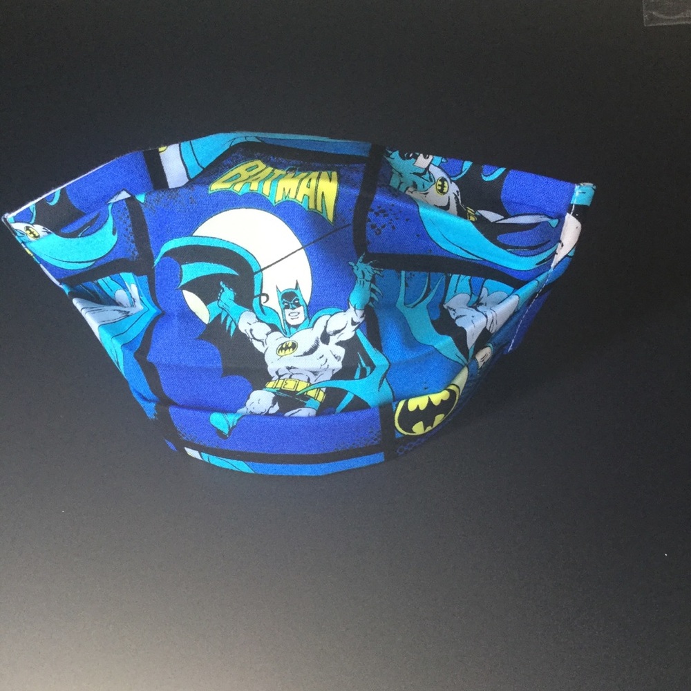 Batman cute face mask with its colors